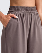 G4Free - Lightweight Wide Leg Palazzo Ankle Pants -GF25J497CA-S