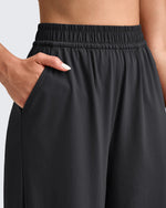 G4Free - Lightweight Wide Leg Palazzo Ankle Pants -GF25J497CA-S