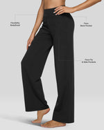 G4Free - Loose Business Casual Pants + BareFeel Half Zip Slim Fit Tops -GF23J183AF-XS+GF25K335DF-XS