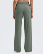G4Free - Loose Front Pleats Drawstring Casual Pants -GF24J310AA-S