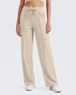 G4Free - Loose Front Pleats Drawstring Casual Pants -GF24J310DA-S