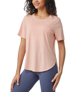 G4Free - Loose Hip Length Short Sleeve Workout Tops -GF24B198AA-S