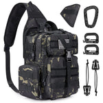G4Free - Men's Tactical EDC Sling Backpack with Pistol Holster -D02V759B