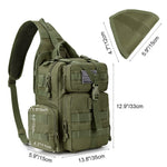 G4Free - Men's Tactical EDC Sling Backpack with Pistol Holster -D02V759D