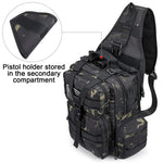 G4Free - Men's Tactical EDC Sling Backpack with Pistol Holster -D02V759D