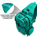 G4Free - Men's Tactical EDC Sling Backpack with Pistol Holster -D02V759D