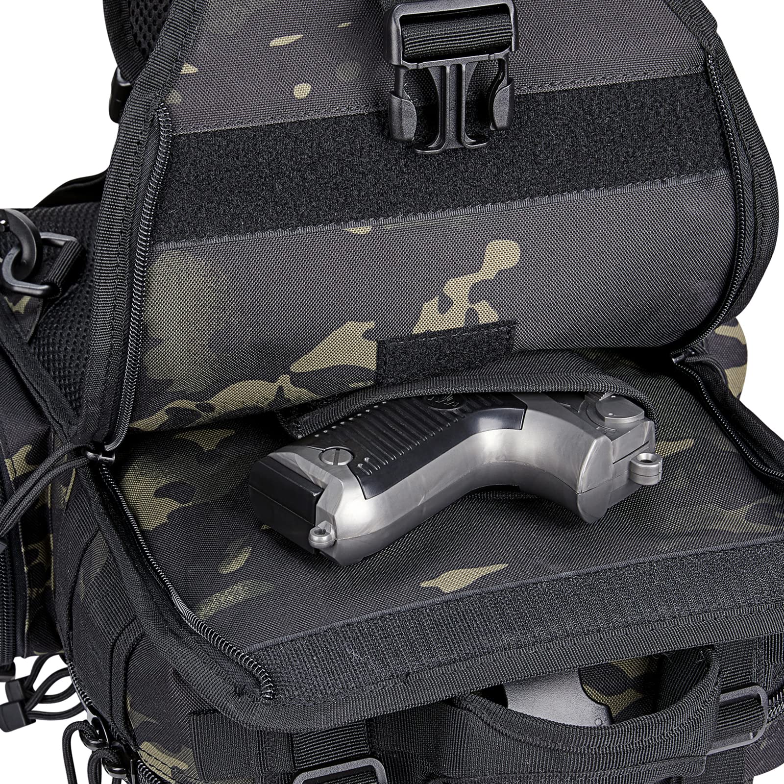 G4Free - Men's Tactical EDC Sling Backpack with Pistol Holster -D02V759D