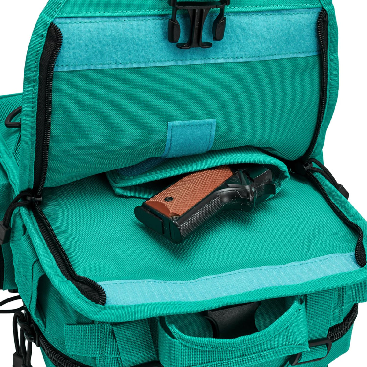 G4Free - Men's Tactical EDC Sling Backpack with Pistol Holster -D02V759D