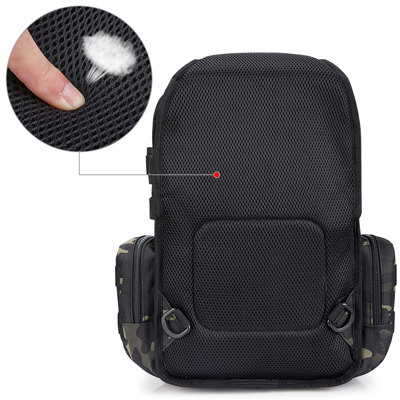 G4Free - Men's Tactical EDC Sling Backpack with Pistol Holster -D02V759D