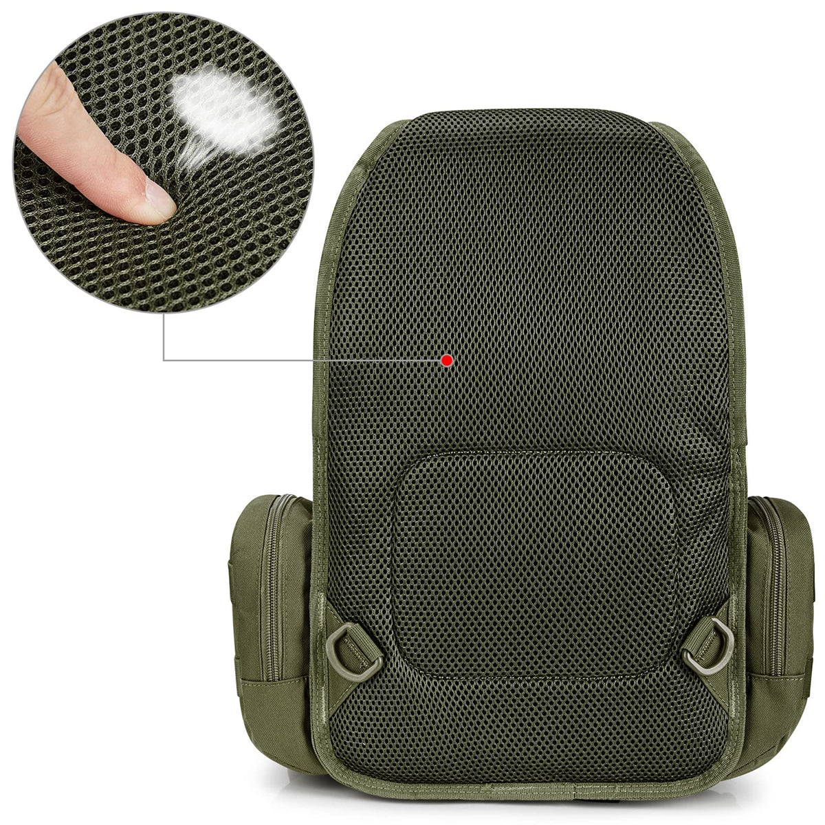 G4Free - Men's Tactical EDC Sling Backpack with Pistol Holster -D02V759D