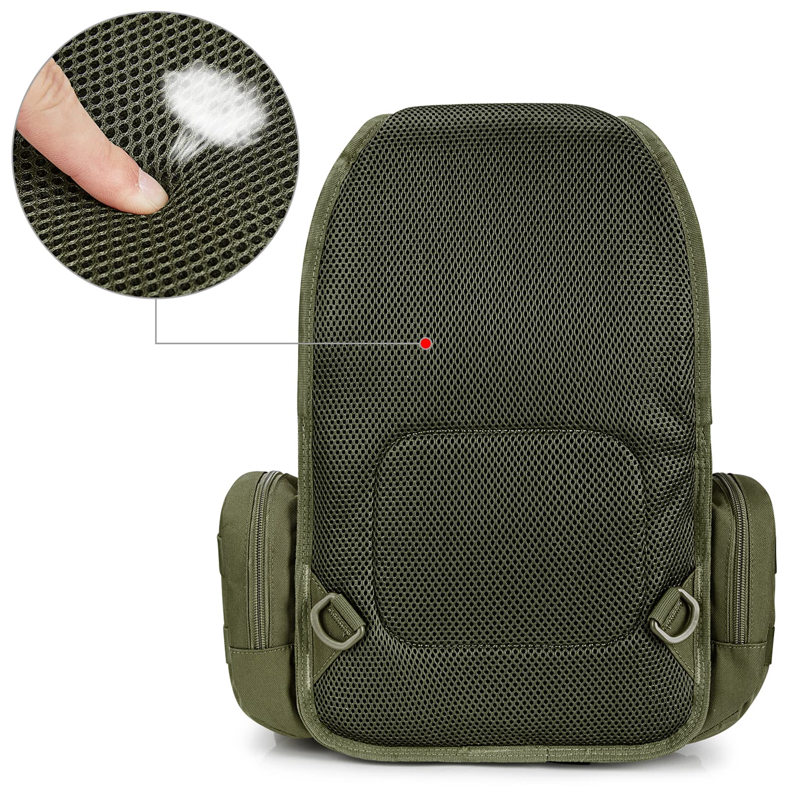 G4Free - Men's Tactical EDC Sling Backpack with Pistol Holster -D02V759D