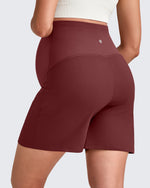 G4Free - Over The Belly Pregnancy Athletic Shorts 6'' -GF25EY556AF-XS