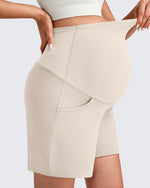 G4Free - Over The Belly Pregnancy Athletic Shorts 6'' -GF25EY556AF-XS