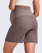 G4Free - Over The Belly Pregnancy Athletic Shorts 6'' -GF25EY556AF-XS