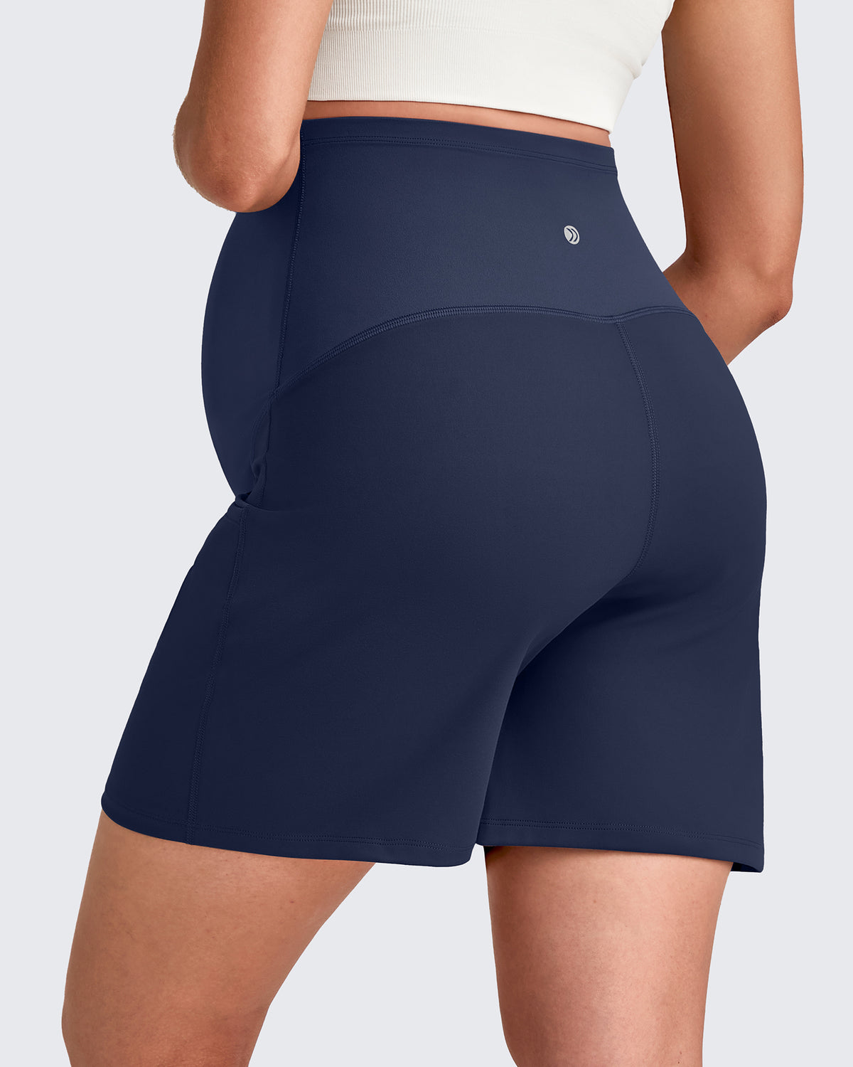 G4Free - Over The Belly Pregnancy Athletic Shorts 6'' -GF25EY556AF-XS