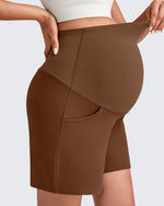 G4Free - Over The Belly Pregnancy Athletic Shorts 6'' -GF25EY556AF-XS