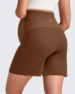 G4Free - Over The Belly Pregnancy Athletic Shorts 6'' -GF25EY556AF-XS