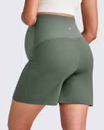 G4Free - Over The Belly Pregnancy Athletic Shorts 6'' -GF25EY556AF-XS