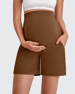 G4Free - Over The Belly Pregnancy Athletic Shorts 6'' -GF25EY556GF-XS