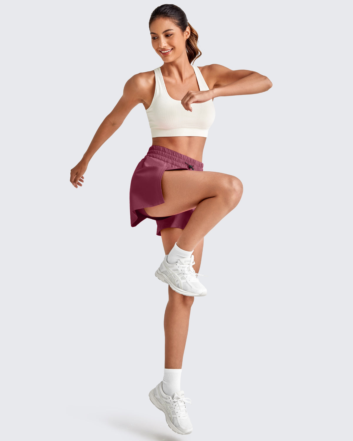 G4Free - Quick Dry 2 in 1 Athletic Running Shorts -GF25E412EA-S
