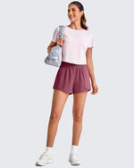 G4Free - Quick Dry 2 in 1 Athletic Running Shorts -GF25E412EA-S