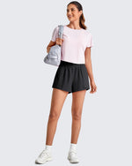 G4Free - Quick Dry 2 in 1 Athletic Running Shorts -GF25E412EA-S