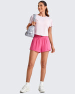 G4Free - Quick Dry 2 in 1 Athletic Running Shorts -GF25E412EA-S