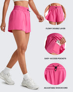 G4Free - Quick Dry 2 in 1 Athletic Running Shorts -GF25E412EA-S