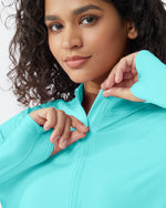G4Free - Quick Dry High Neck Sun Half Zip Tops -GF23B126KF-XS