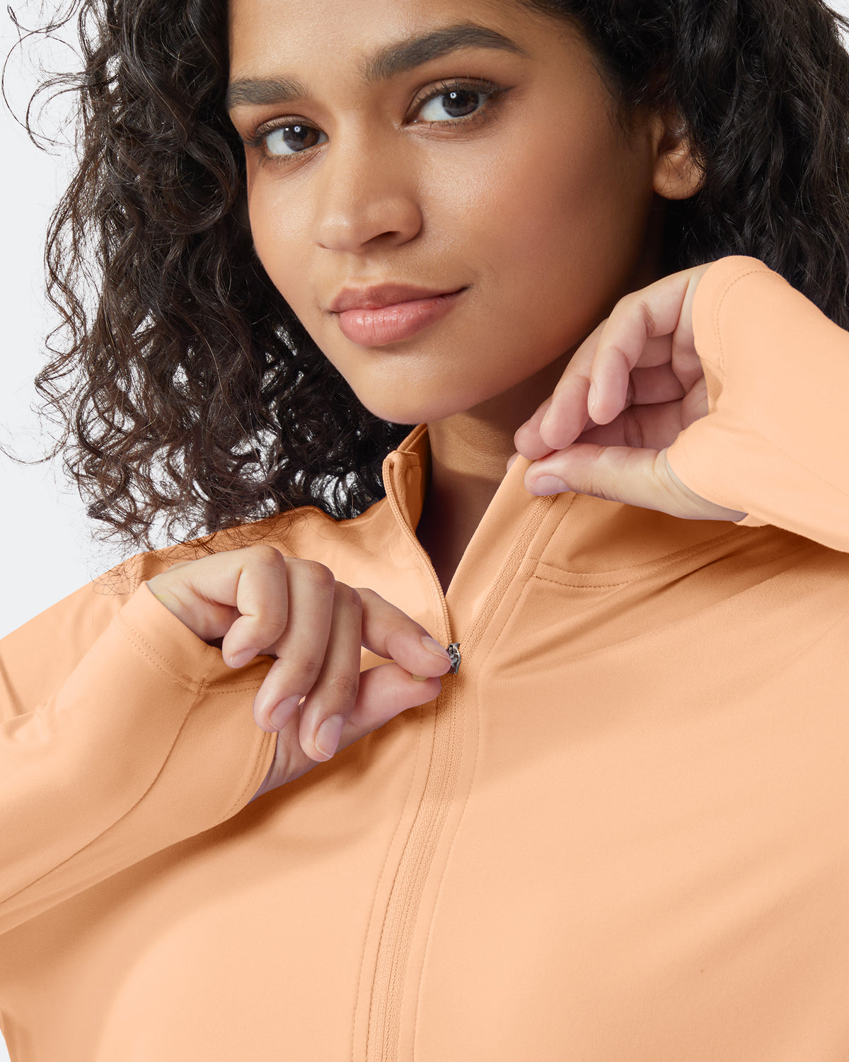 G4Free - Quick Dry High Neck Sun Half Zip Tops -GF23B126KF-XS