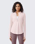 G4Free - Quick Dry High Neck Sun Half Zip Tops -GF23B126KF-XS