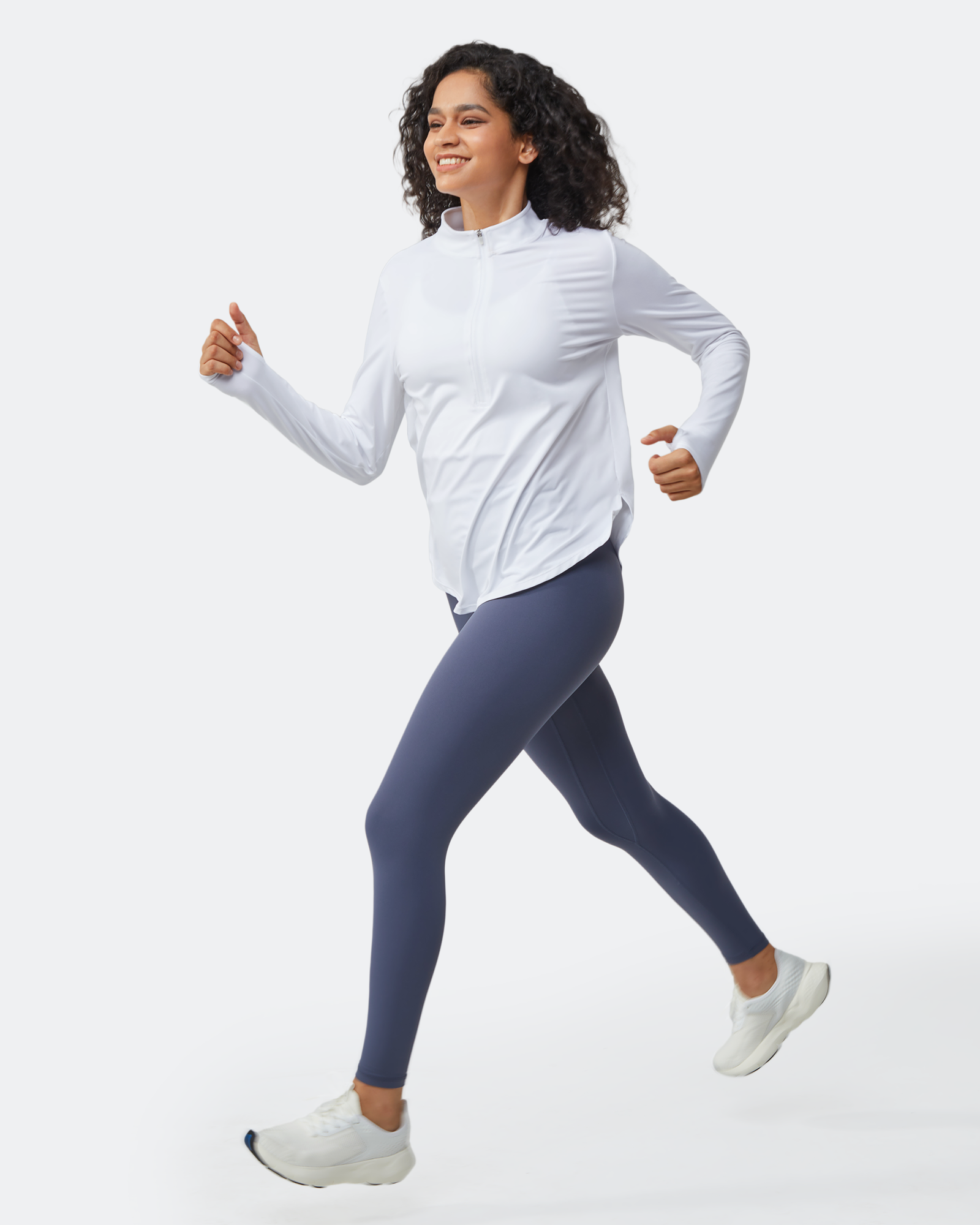 G4Free - Quick Dry High Neck Sun Half Zip Workout Tops -GF23B126AF-XS-GF23B126AA-S-GF23B126AB-M-GF23B126AC-L-GF23B126AD-XL