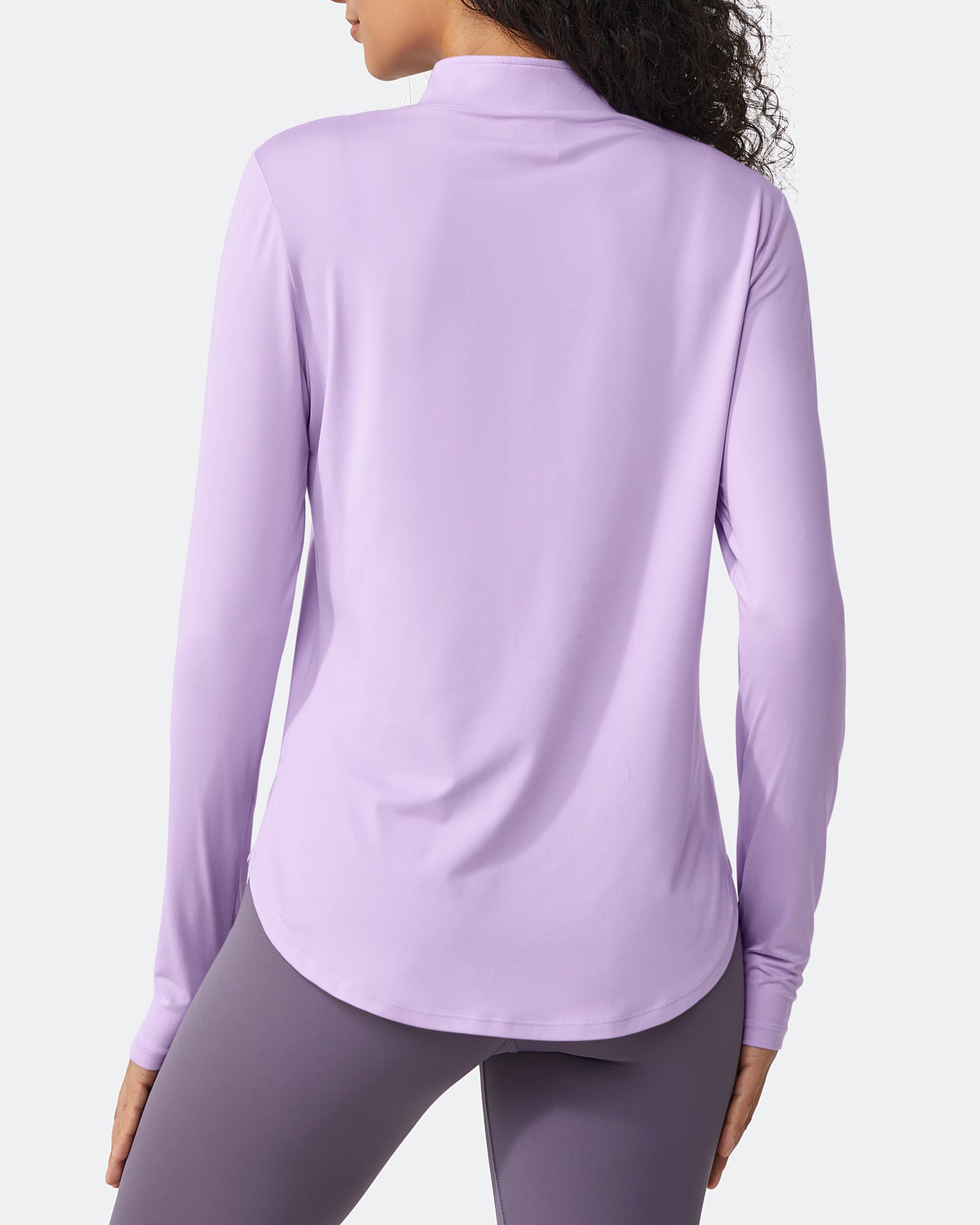 G4Free - Quick Dry High Neck Sun Half Zip Workout Tops -GF23B126KF-XS