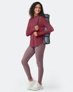 G4Free - Quick Dry High Neck Sun Half Zip Workout Tops -GF23B126KF-XS