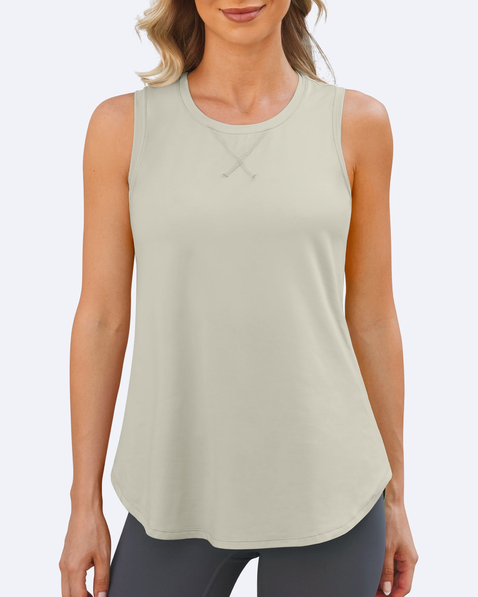 G4Free - Quick Dry Scoop Neck Sleeveless Tanks -GF24B222WF-XS
