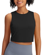 G4Free - Racerback Crop Sleeveless Tank Tops -GF24B223AA-S