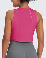 G4Free - Racerback Crop Sleeveless Tank Tops -GF24B223AA-S