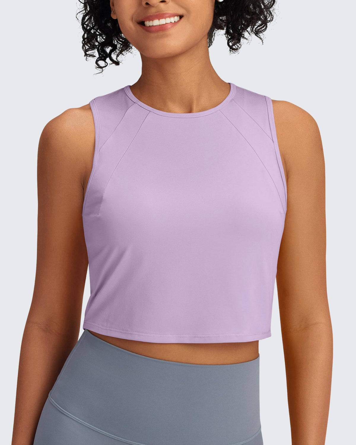 G4Free - Racerback Crop Sleeveless Tank Tops -GF24B223AA-S