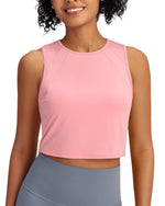 G4Free - Racerback Crop Sleeveless Tank Tops -GF24B223FA-S