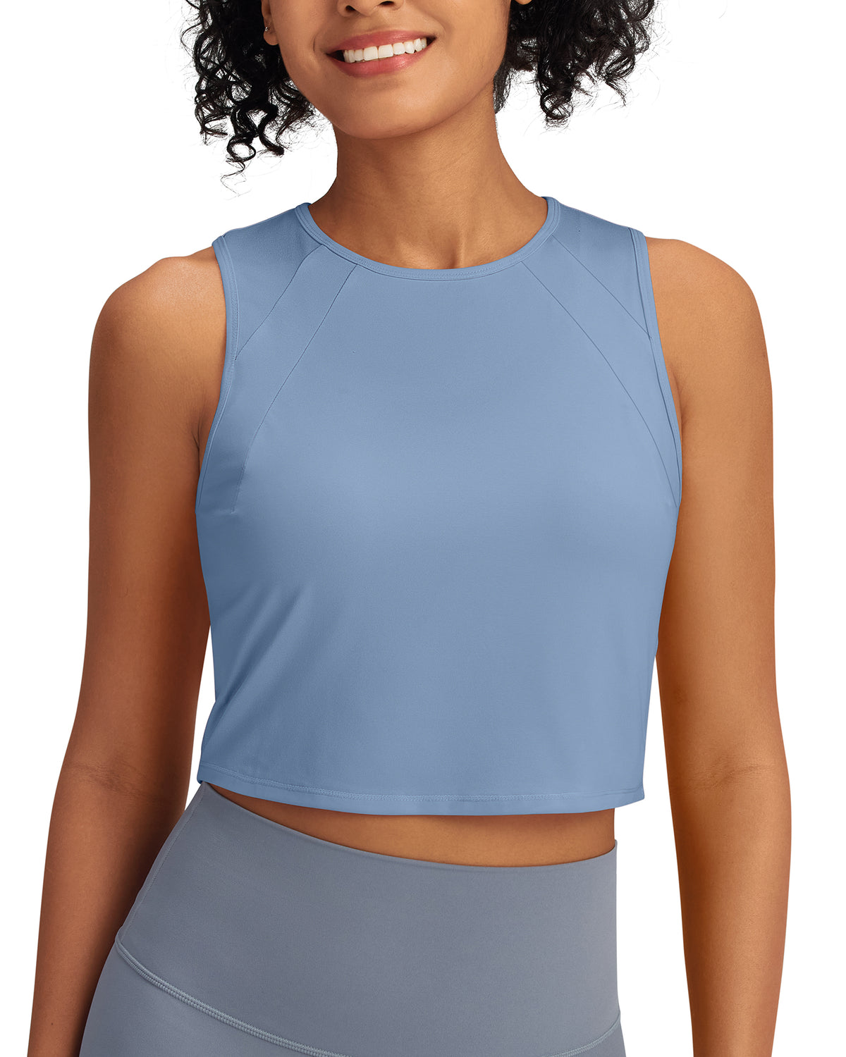G4Free - Racerback Crop Sleeveless Tank Tops -GF24B223IA-S