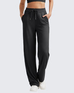 G4Free - Ribbed High-Rise Drawstring Casual Pants -GF24J301AA-S