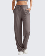 G4Free - Ribbed High-Rise Drawstring Casual Pants -GF24J301CA-S