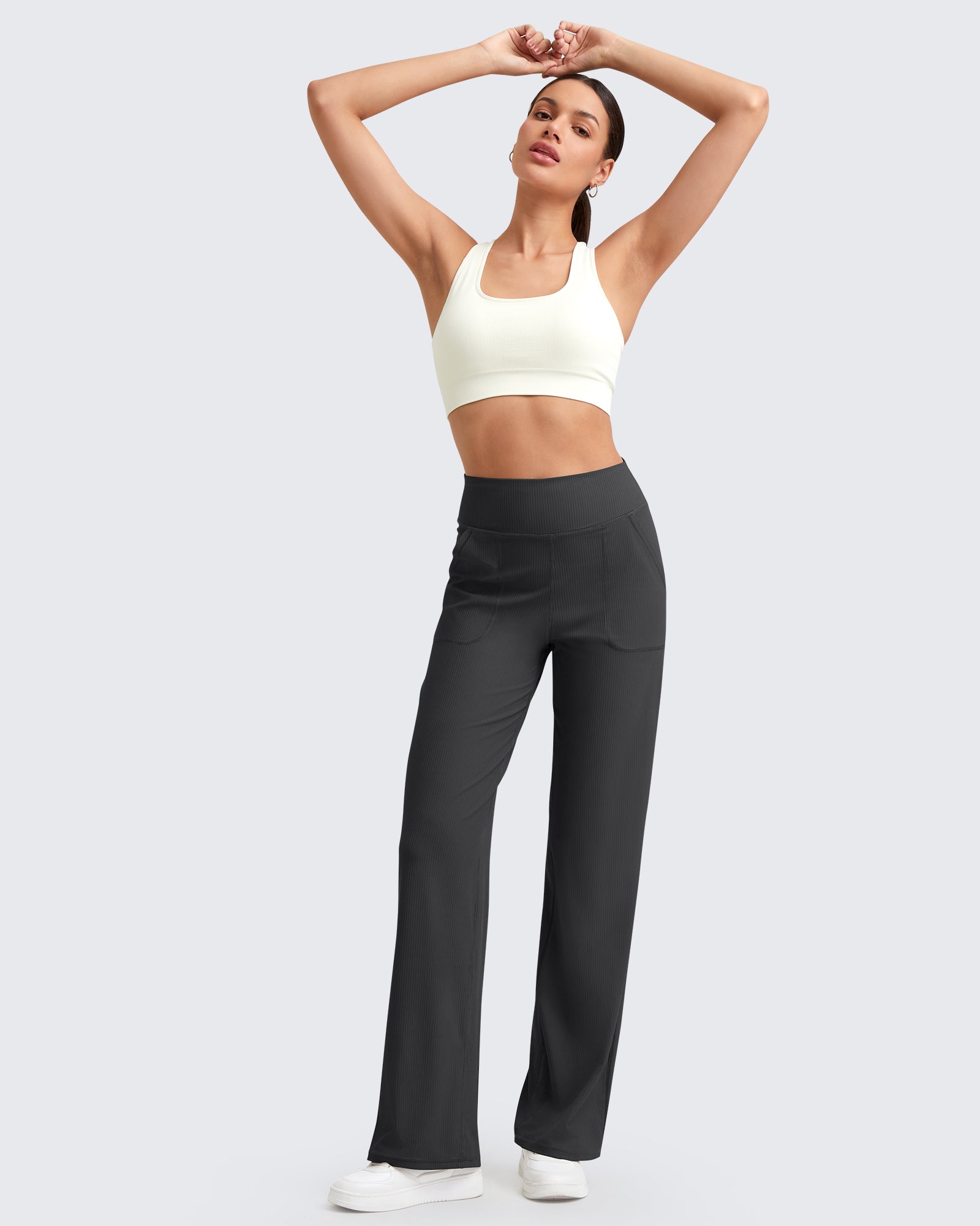 G4Free - Ribbed High-Rise Seamless Work Pants -GF24J315AA-S