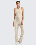 G4Free - Ribbed High-Rise Seamless Work Pants -GF24J315AA-S