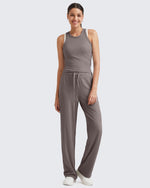 G4Free - Ribbed High-Rise Seamless Work Pants -GF24J315AA-S
