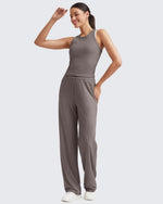 G4Free - Ribbed High-Rise Seamless Work Pants -GF24J315AA-S