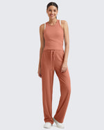 G4Free - Ribbed High-Rise Seamless Work Pants -GF24J315AA-S