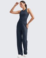 G4Free - Ribbed High-Rise Seamless Work Pants -GF24J315AA-S