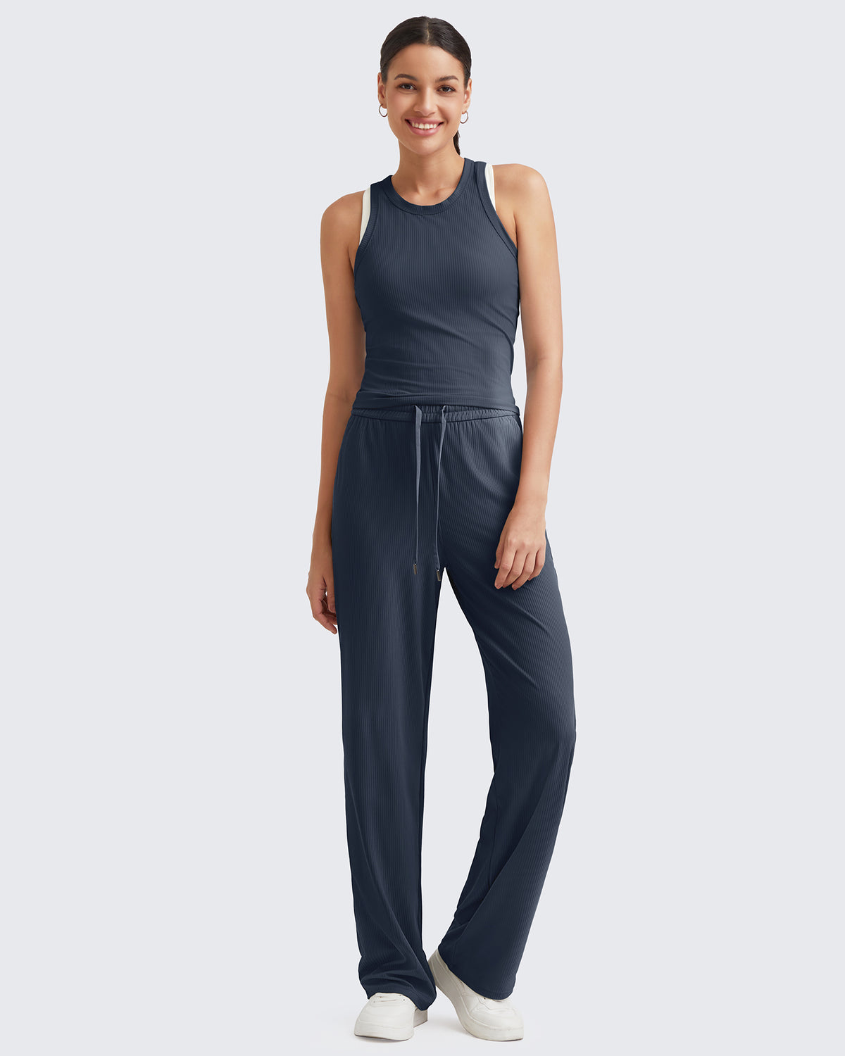 G4Free - Ribbed High-Rise Seamless Work Pants -GF24J315AA-S