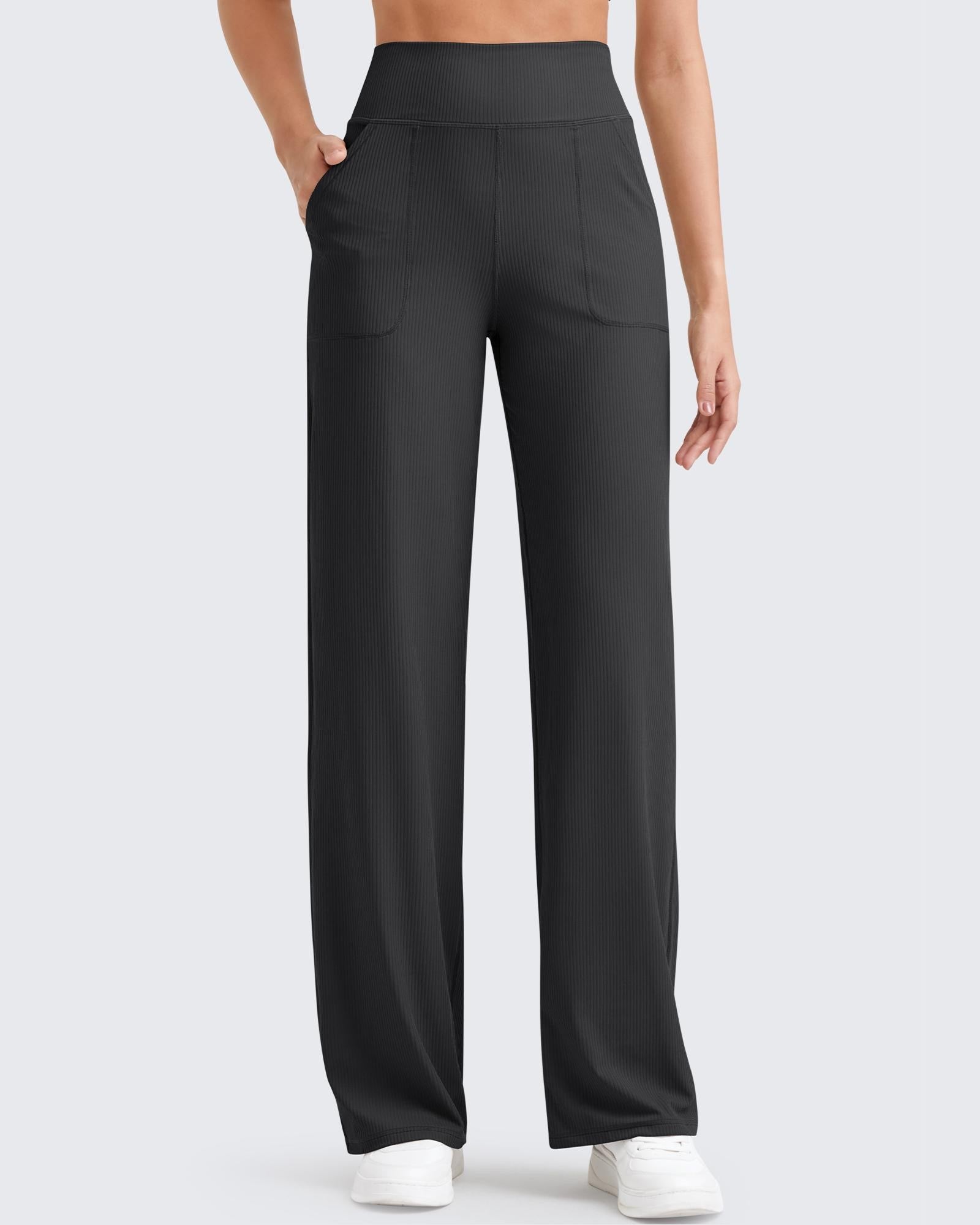 G4Free - Ribbed High-Rise Seamless Work Pants -GF24J315AA-S